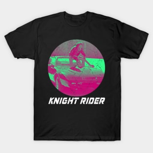 Graphic Vintage Knightrider Movie Characters T-Shirt